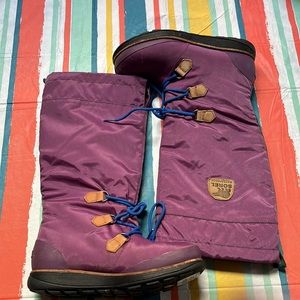 Sorel Gloximinia Tall Purple Lace Front Waterproof Insulated Boots - Size 8